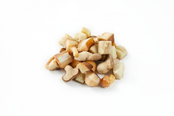 Brined mixed mushrooms